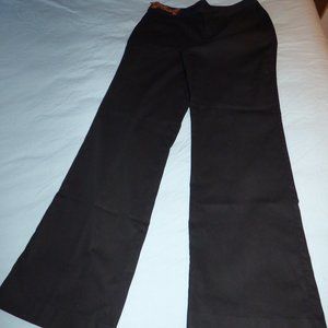 Lauren RL Black Pants with brown belt detail US 10